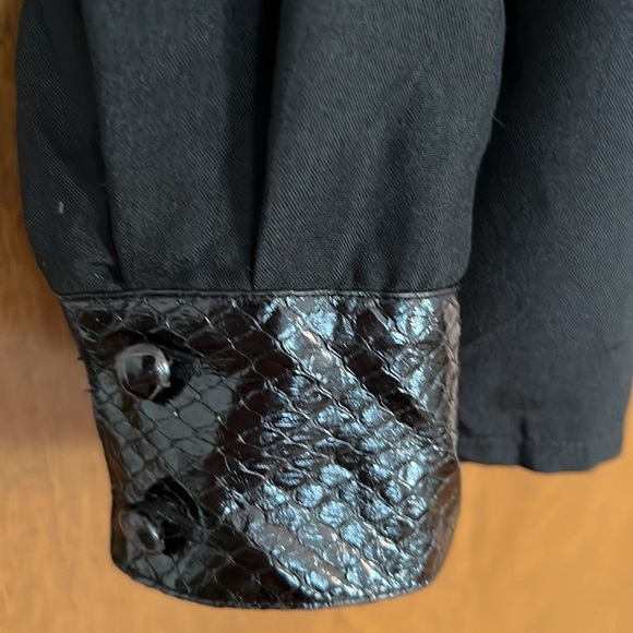 VTG Francesca by Damon for Starington Snake Skin Details Shirt size 12 - Picture 3 of 15